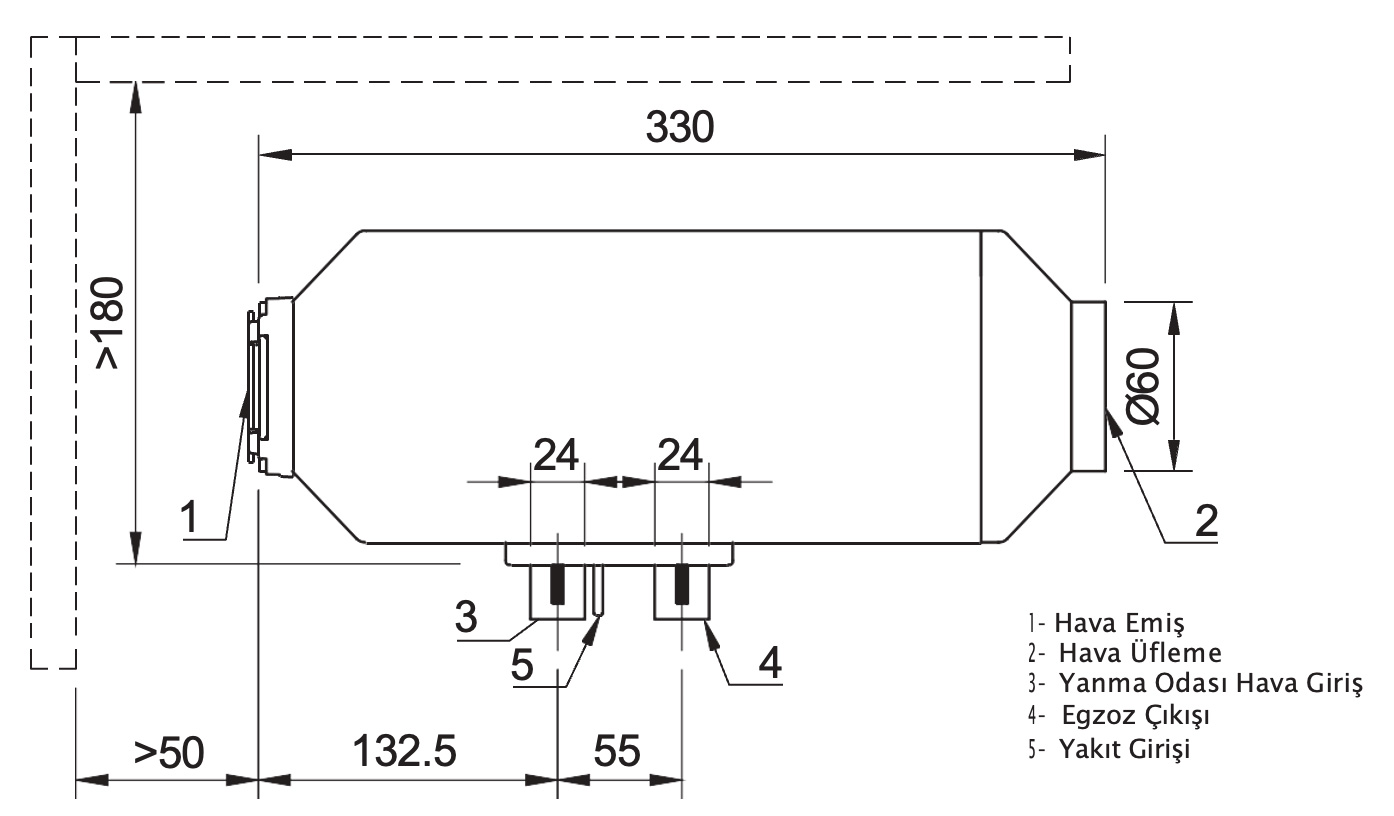 Jova N20S Kuru Tip Dizel Isıtıcı
