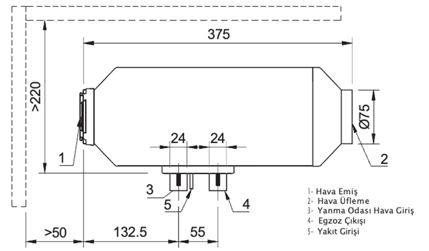 Jova N40S Kuru Tip Dizel Isıtıcı