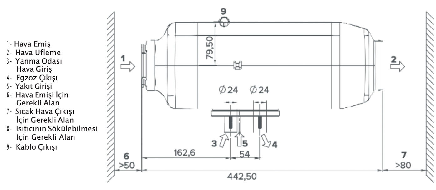 Jova N60 Kuru Tip Dizel Isıtıcı